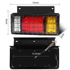 WUSHIXAN 40-LED light kit with iron net protection guards against impacts.