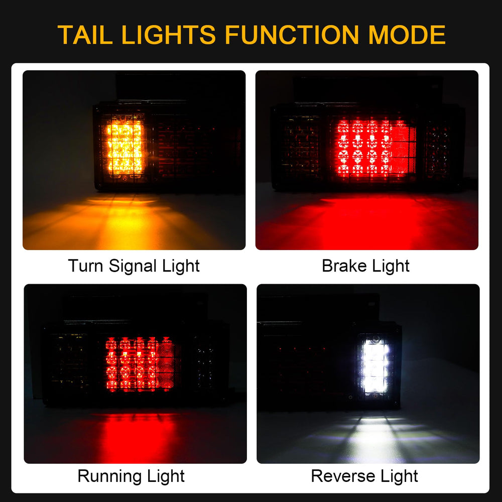 WUSHIXAN 40-LED trailer lamps feature waterproof lens and seals.