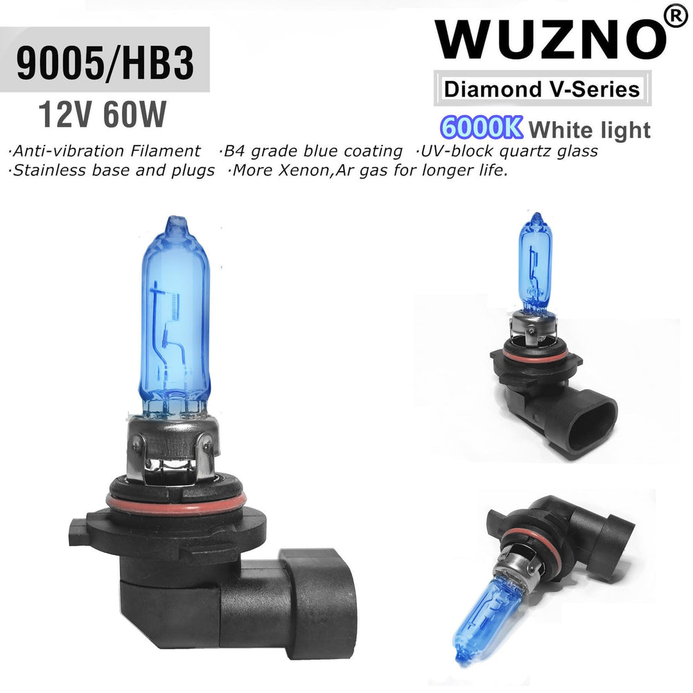 Wuzno H11 low beam bulbs for Honda CR-V emitting crisp 6000K white light.