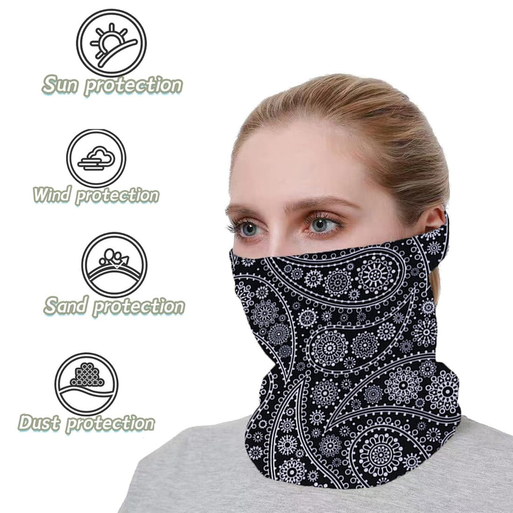 WXDRVT neck gaiter solid pattern versatile for daily active wear.