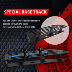 WXRYLYN base platform with three tracks for customizable installation positions.