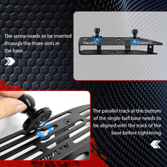 WXRYLYN alignment guide showing parallel track placement for stability.