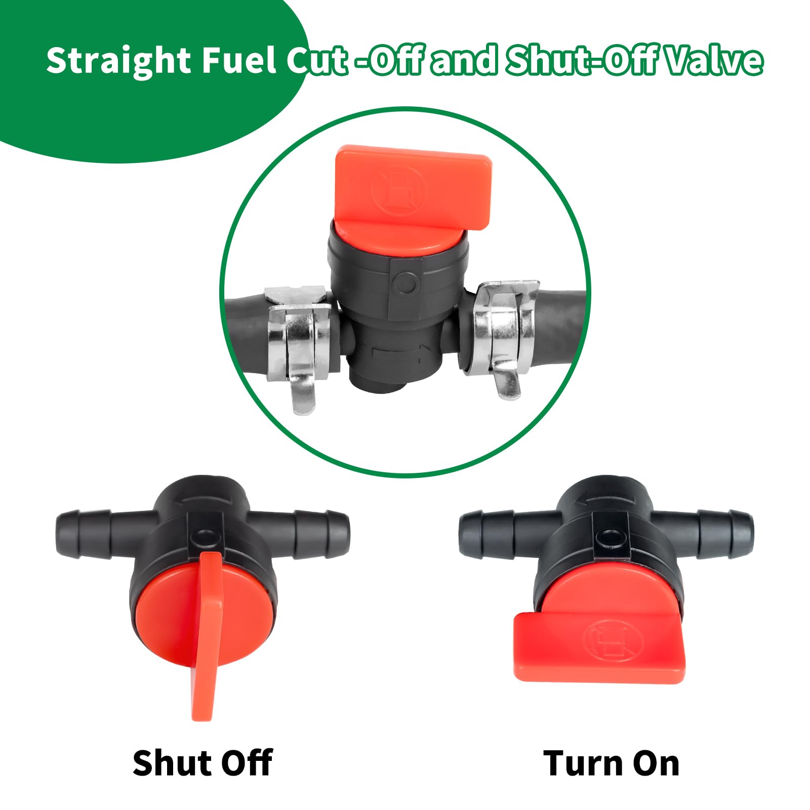 Wyevee valve clamps on hoses illustrate 1/4-inch line compatibility.