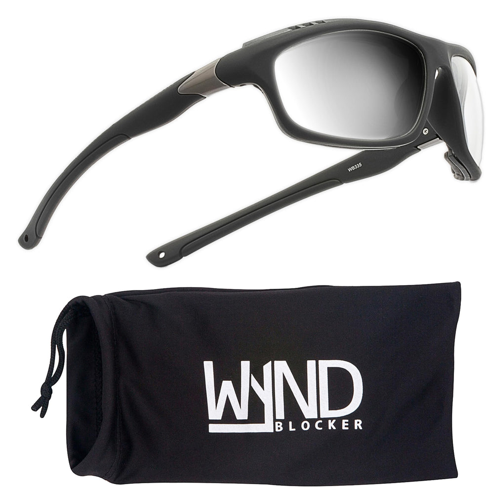 WYND Blocker Murph 335 clearly shows photochromic lenses transitions for outdoor clarity