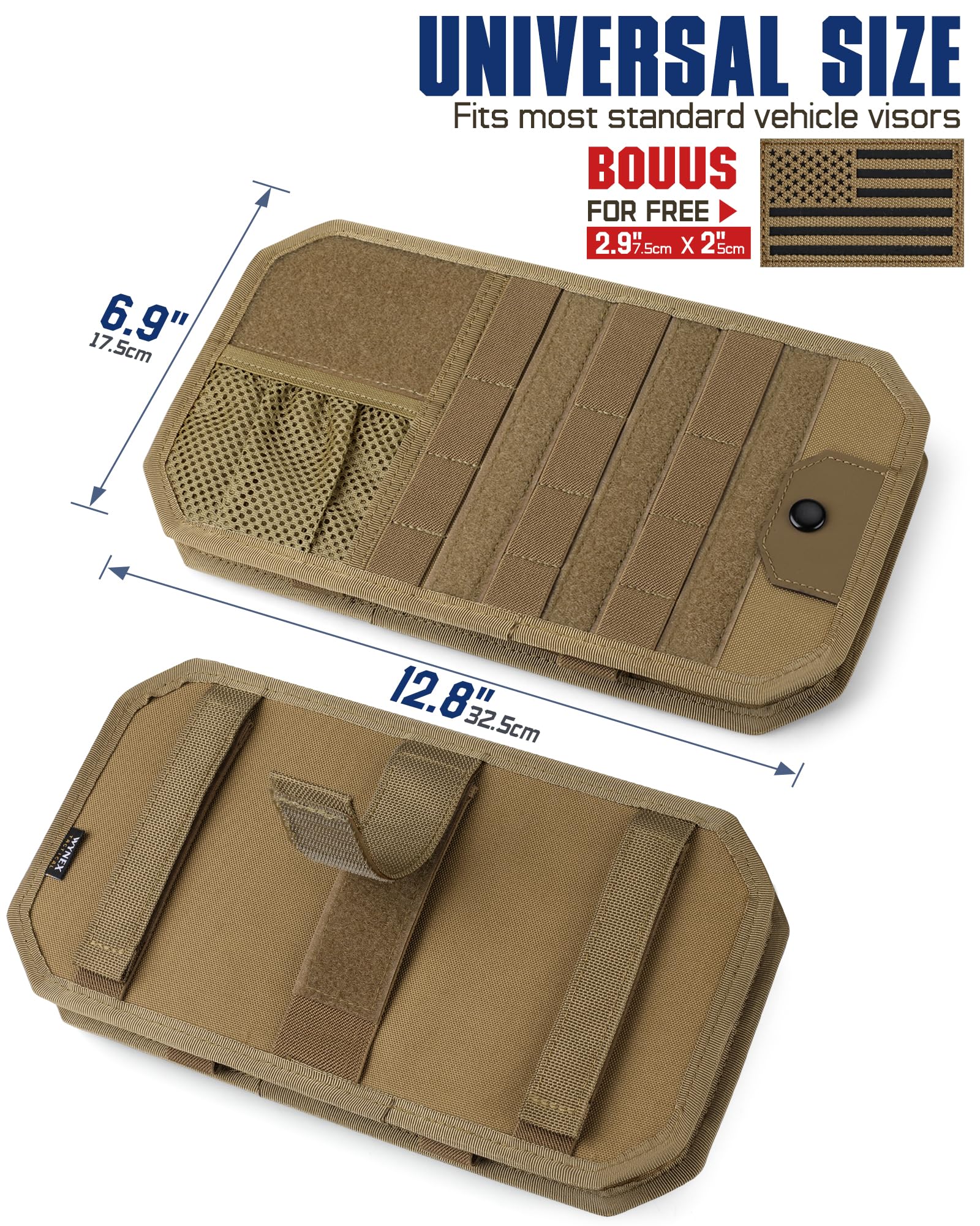 WYNEX car interior organizer kit reduces dashboard clutter on trips.