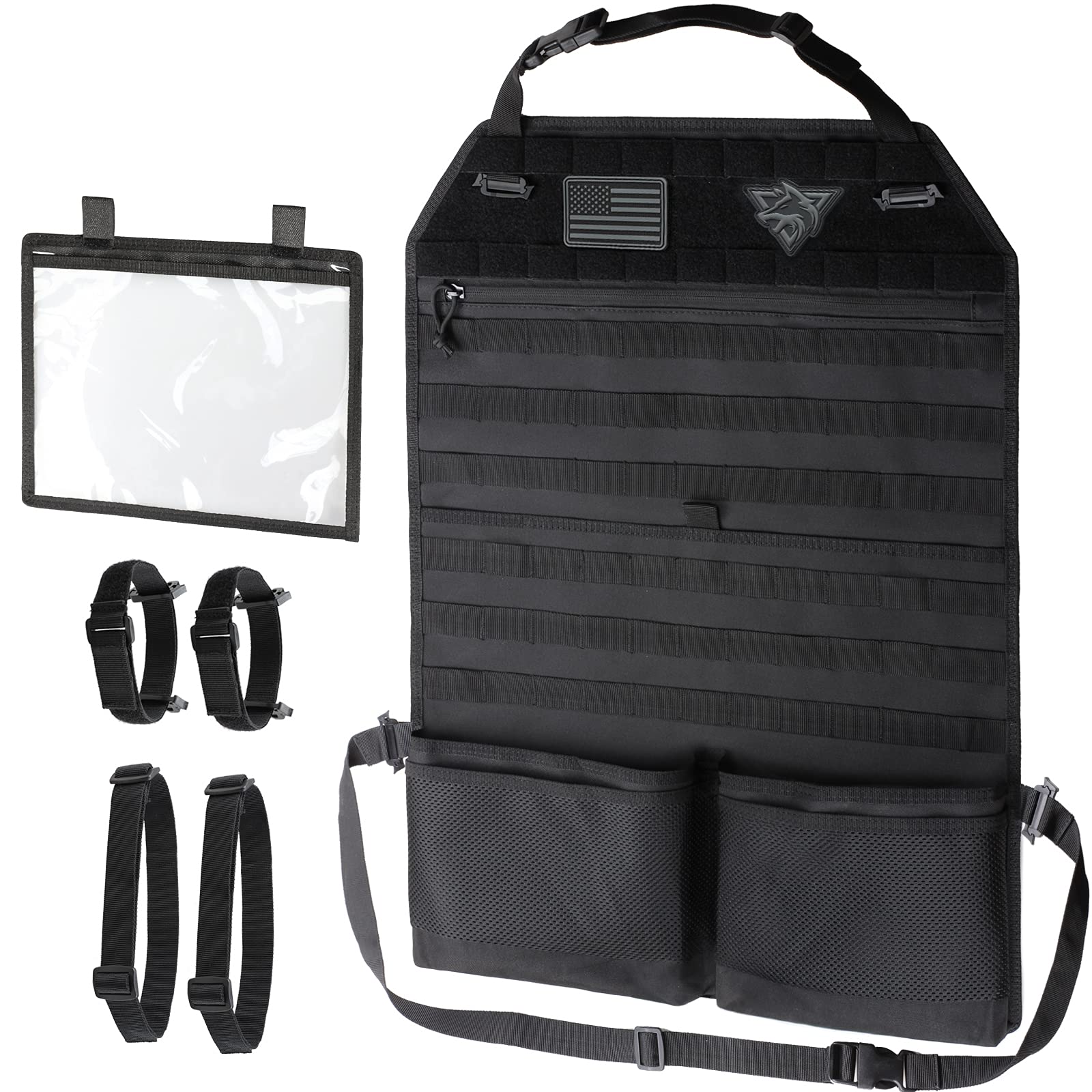 WYNEX car seat organizer with sling rack for secure road trips