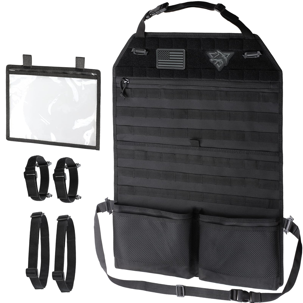 WYNEX car seat organizer with sling rack for secure road trips