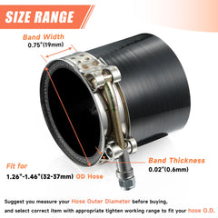 WYSIWYKA edge flange clamp protects hoses during installation