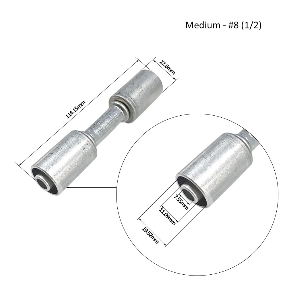 WYZBEN AC hose splice installation image shows quick, clean inline repair potential.