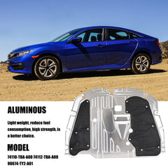 Wzrasmiles aluminum guard 0.7mm thick offers durable corrosion resistance for Civic