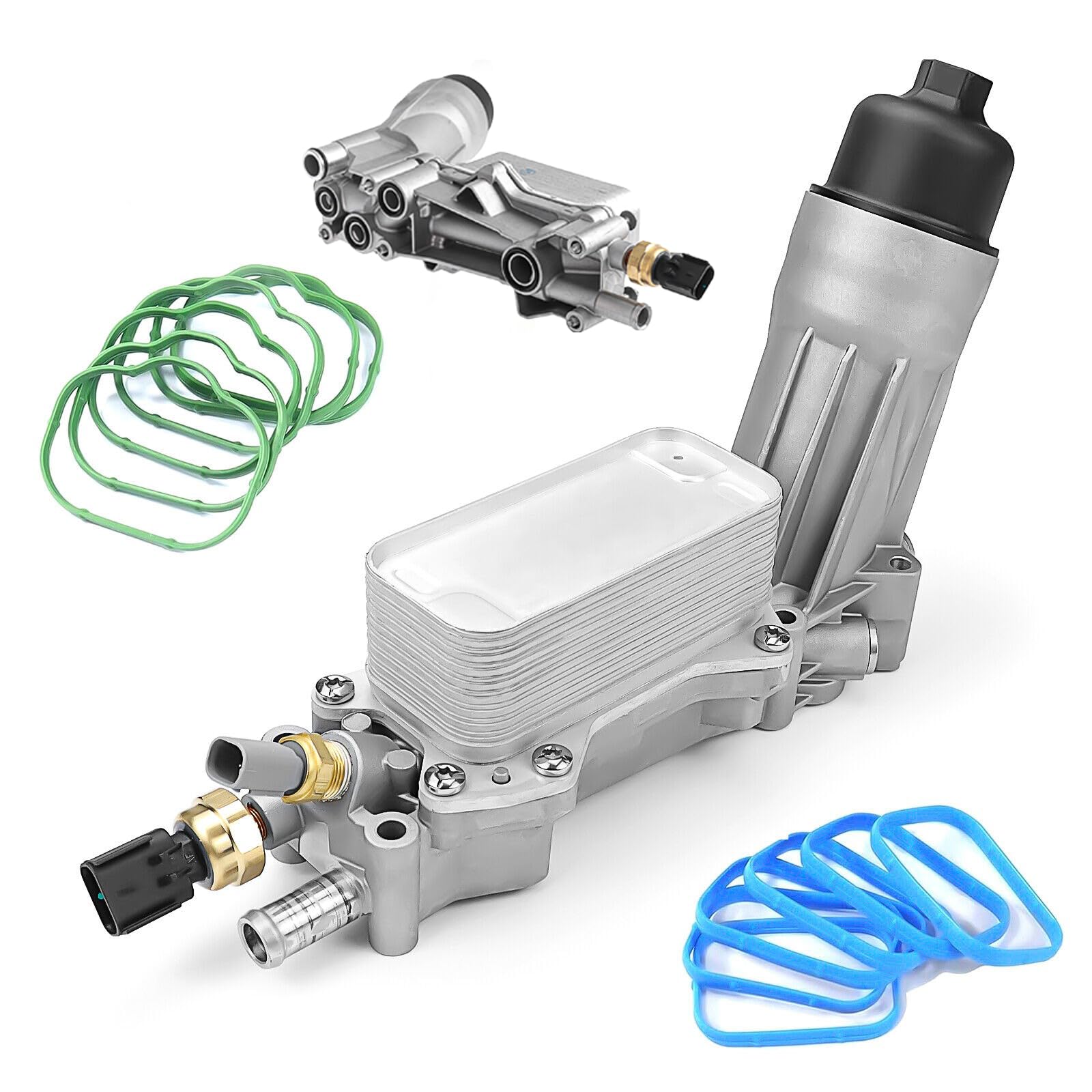 WZUMLAP upgraded aluminum oil filter housing showing leak-resistance and durability.