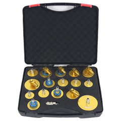 Wzyblixo 17 Pcs brake bleeder kit organized for fast setup and transport