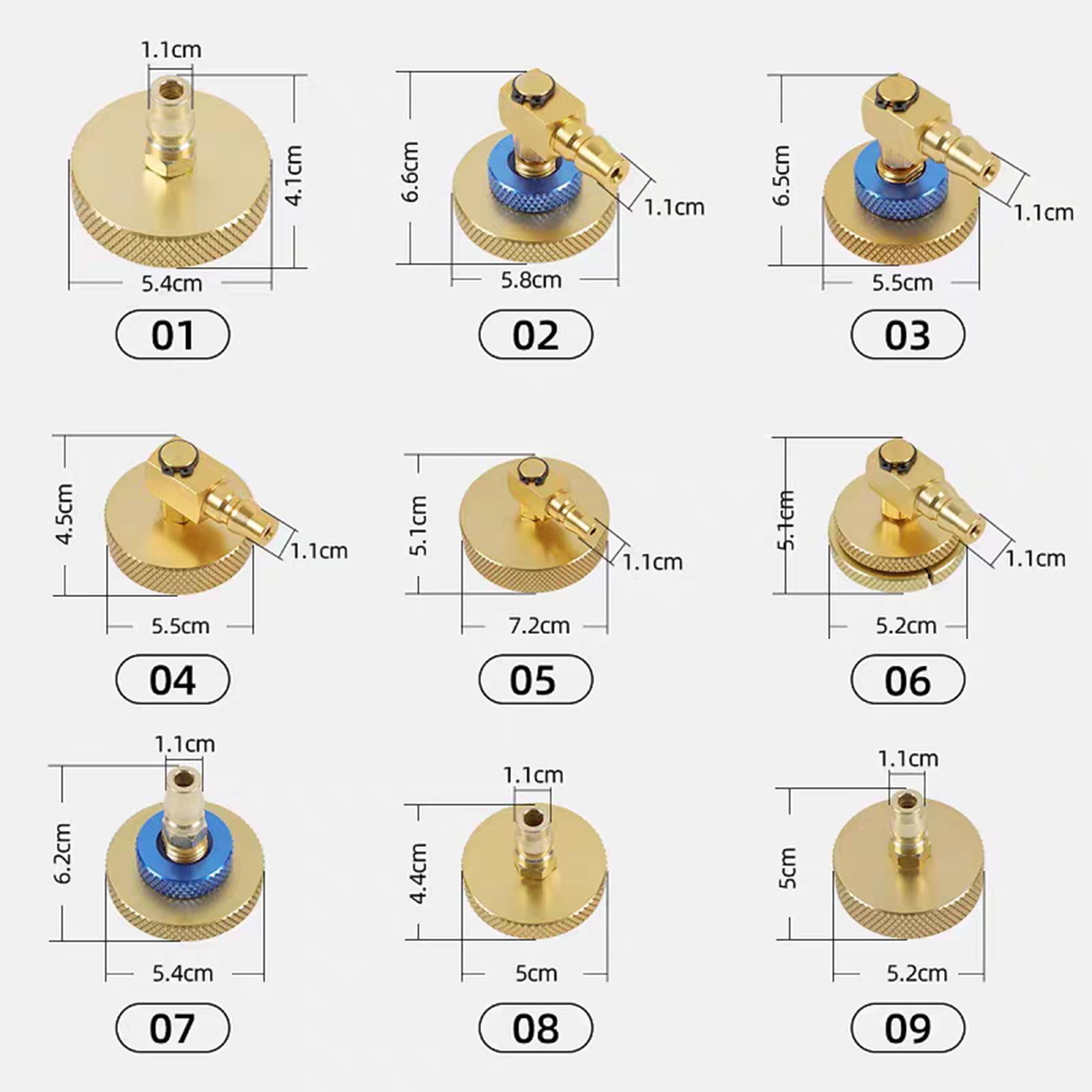 Wzyblixo aluminum brake bleed adapters ensure solid sealing under pressure