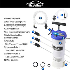 Wzyblixo extended oil suction hose enabling deep extraction