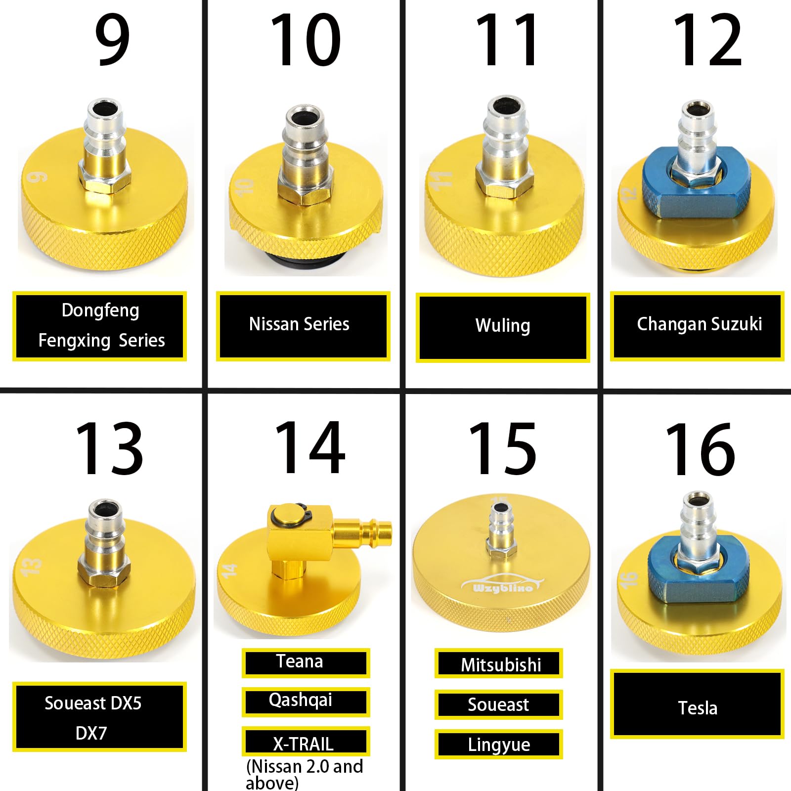 Wzyblixo quick connector assembly enables versatile 11mm to 1/3 inch fit