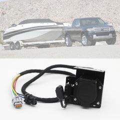 Wzytshun harness installed on Nissan Frontier showing towing readiness.