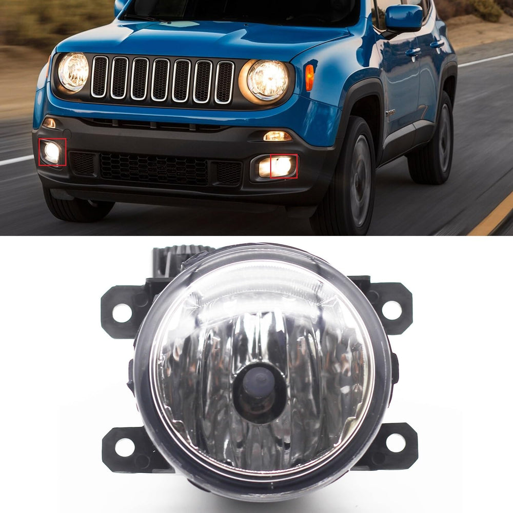 Wzytshun fog light front driver side for Jeep Renegade improves night visibility