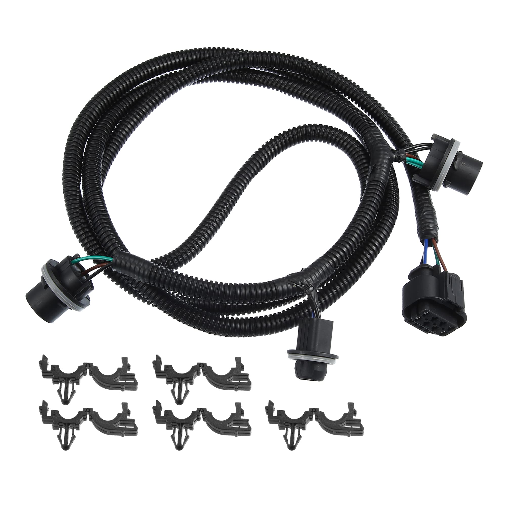 X AUTOHAUX tail light wiring harness for Silverado 1500 passenger side with improved rear illumination
