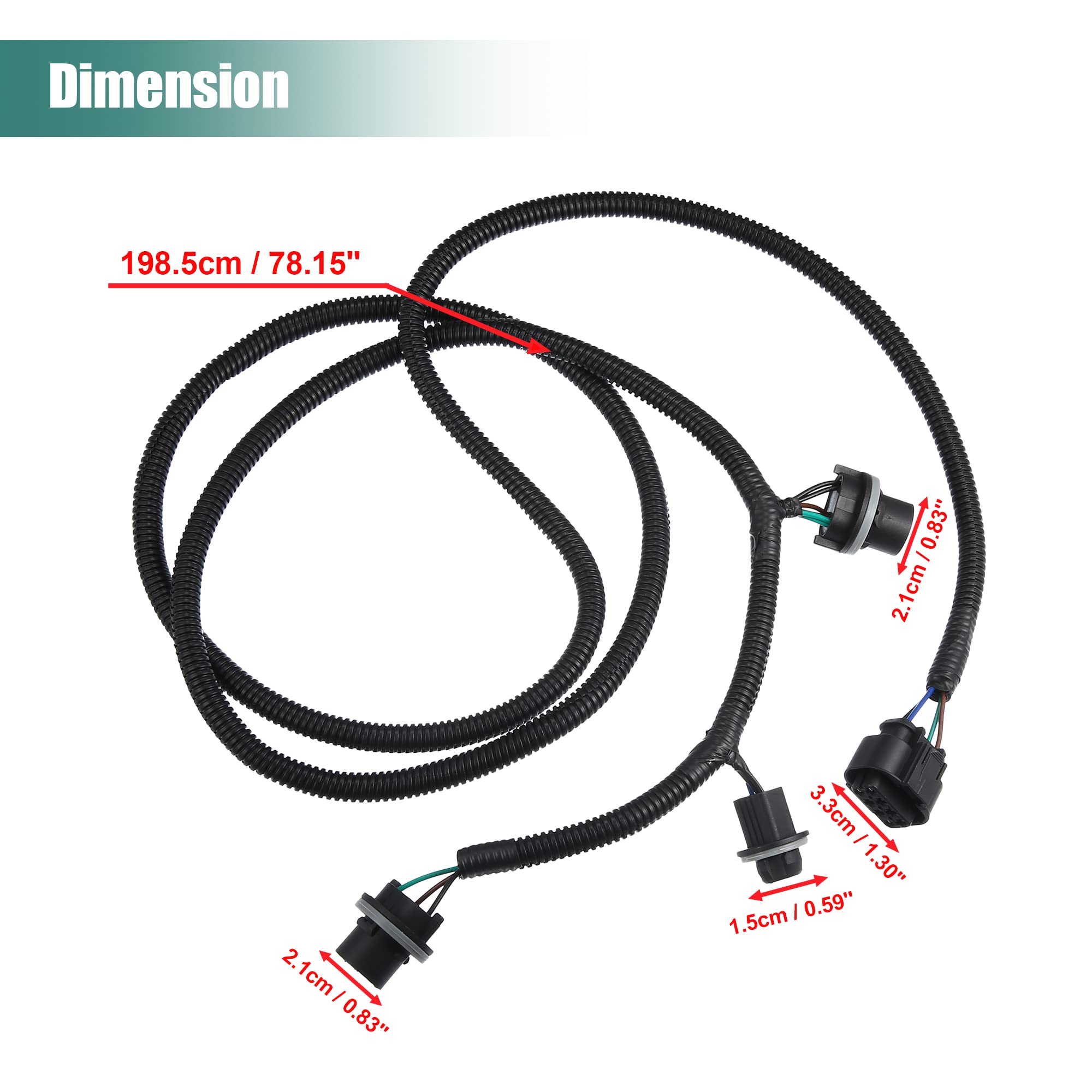 GMC Sierra 1500 tail light harness by X AUTOHAUX improves rear lighting