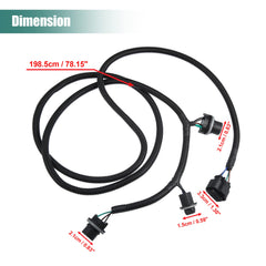 GMC Sierra 1500 tail light harness by X AUTOHAUX improves rear lighting