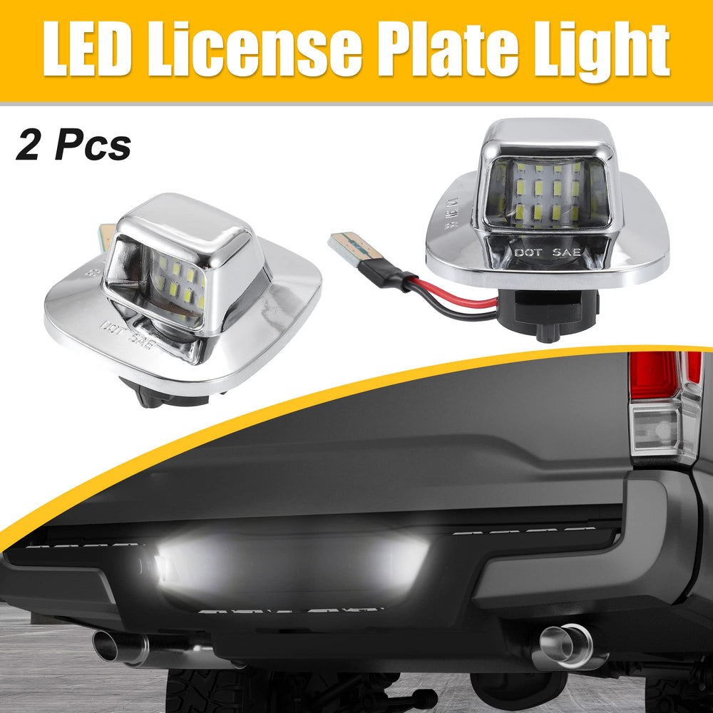 X AUTOHAUX 6000K white LED license plate light delivers crisp visibility