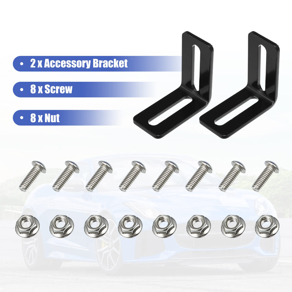 X AUTOHAUX accessory brackets and screws pack provides ready mounting hardware