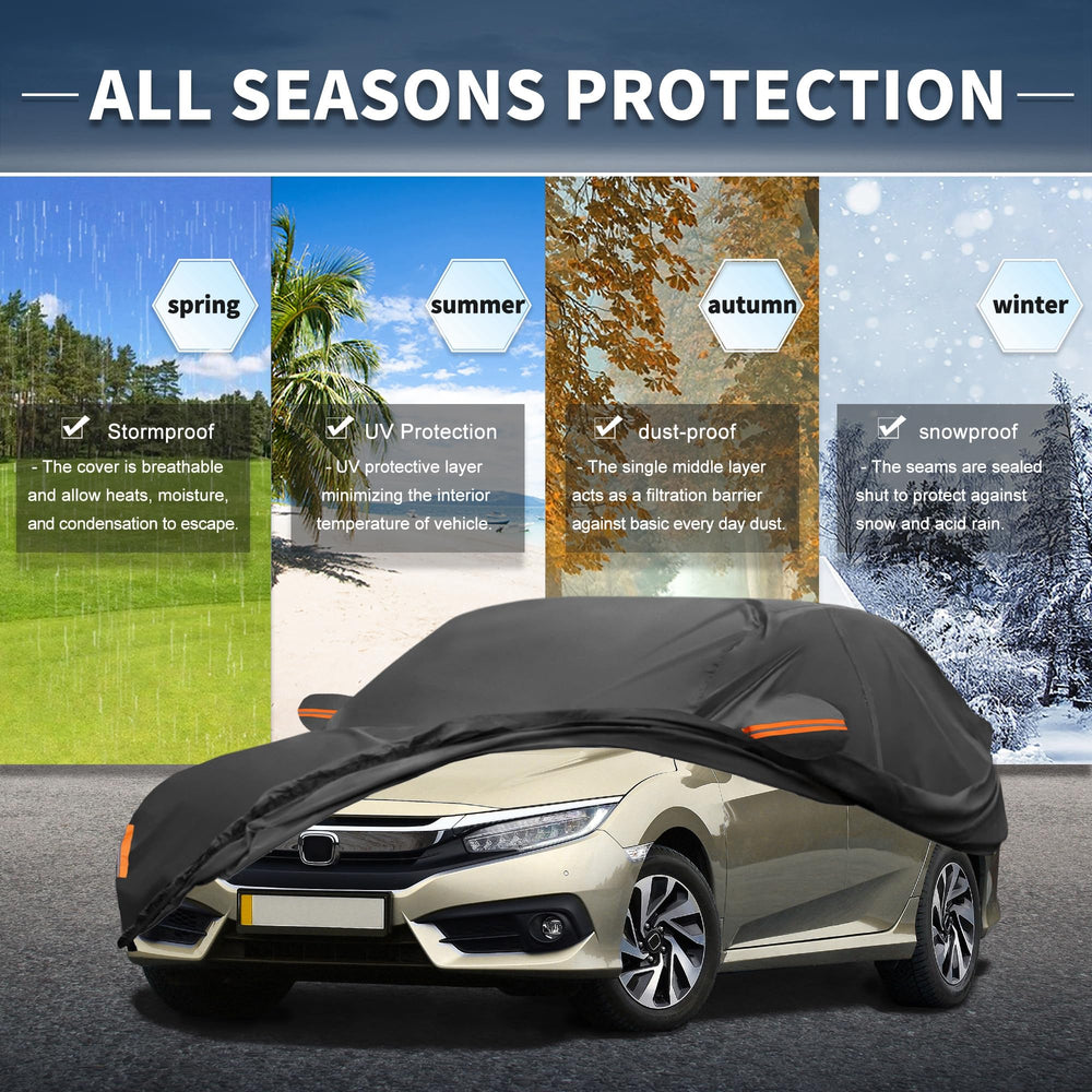 X AUTOHAUX all-weather protection shields against dust and rain outdoors