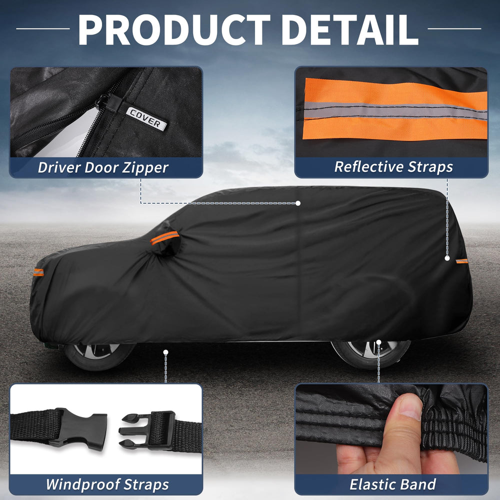 All-weather protection against dust and rain with X AUTOHAUX car cover.