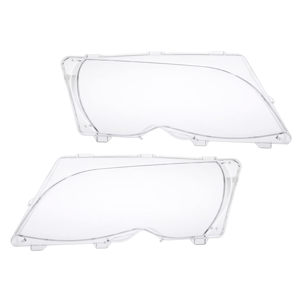 X AUTOHAUX BMW left headlight lens cover shields against dust and debris.
