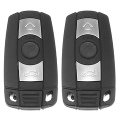 X AUTOHAUX BMW KR55WK49127 remote front view, three-button layout for lock, unlock, trunk.
