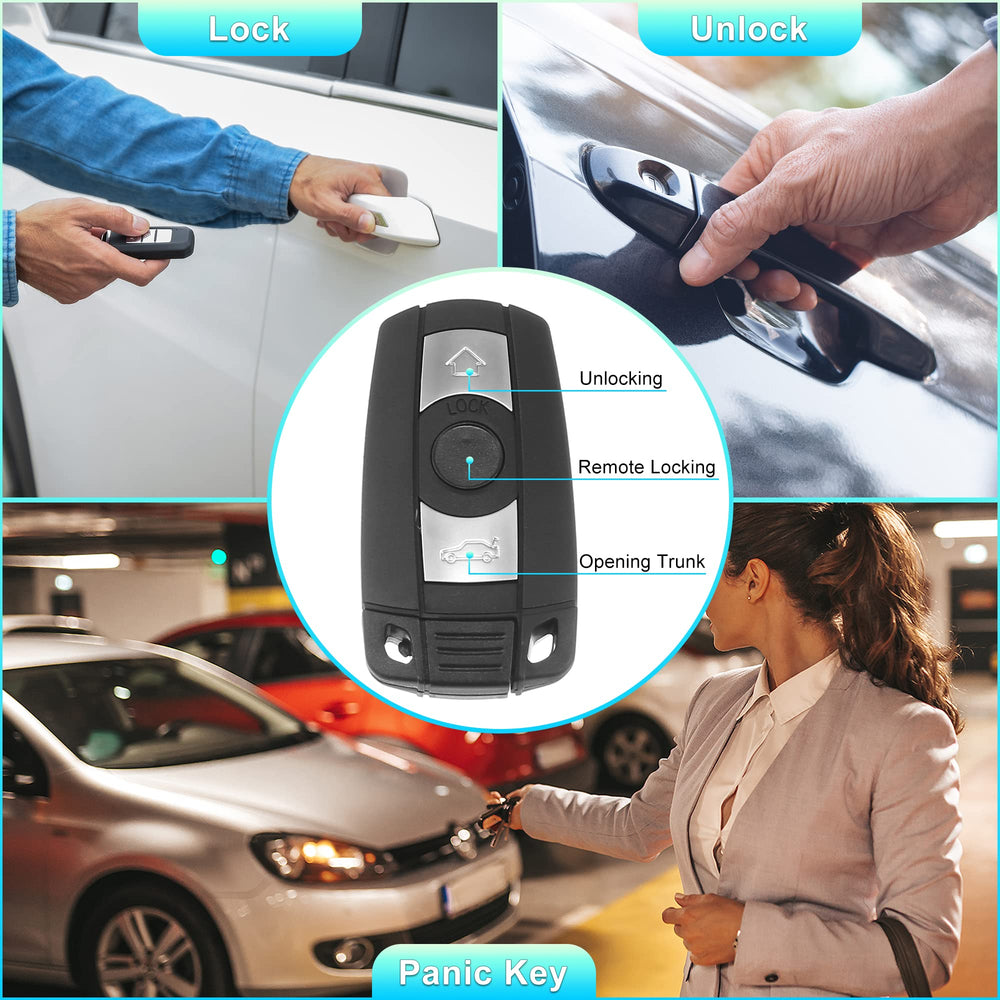 X AUTOHAUX BMW KR55WK49127 remote side view, compact size for easy handling.