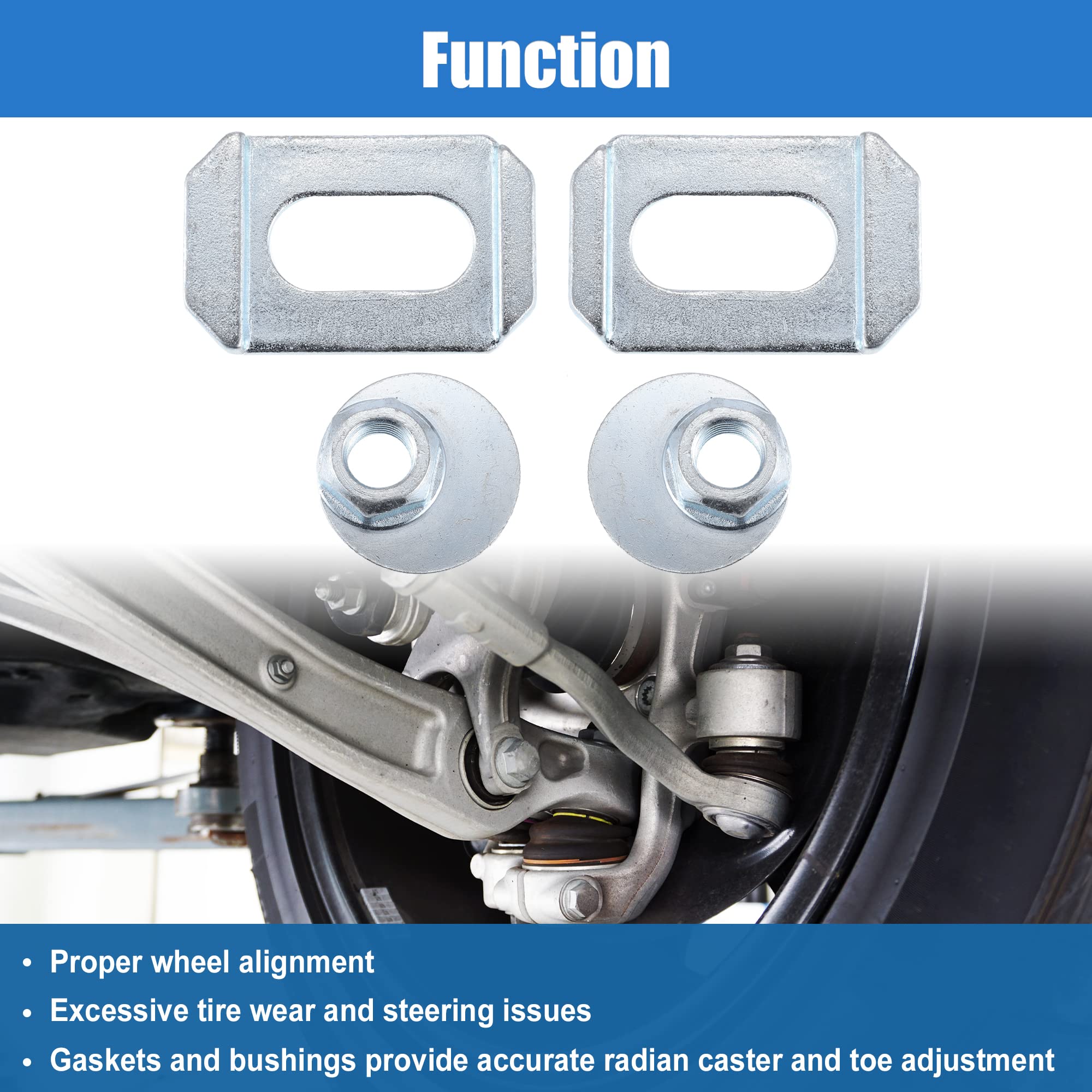 X AUTOHAUX bushings for camber bolt kit improve front-end movement