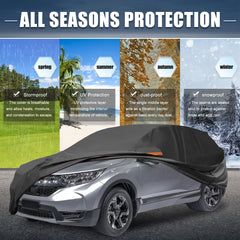 X AUTOHAUX car cover with door zipper enables easy access