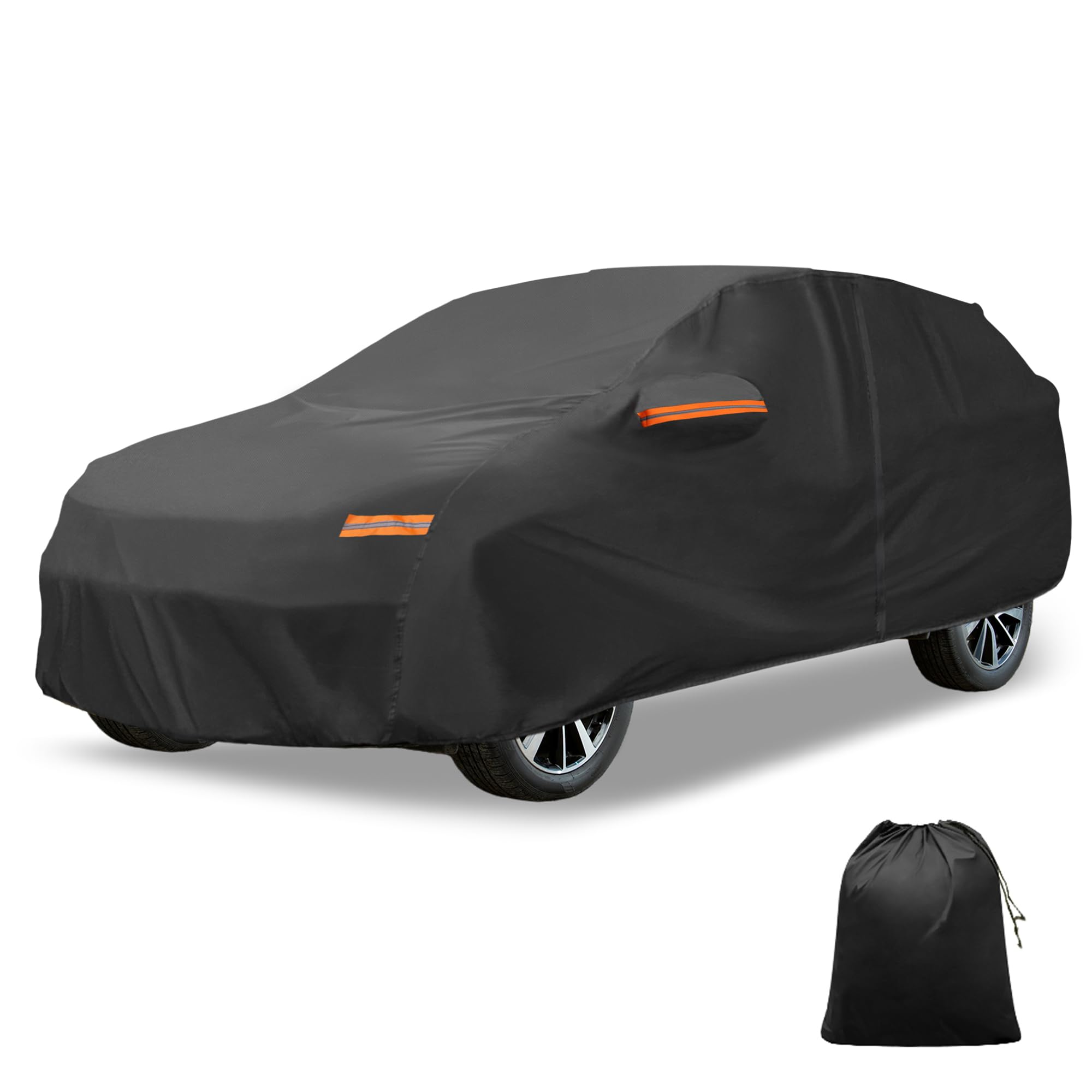X AUTOHAUX car cover outer fabric detail highlighting durability for all-weather protection.