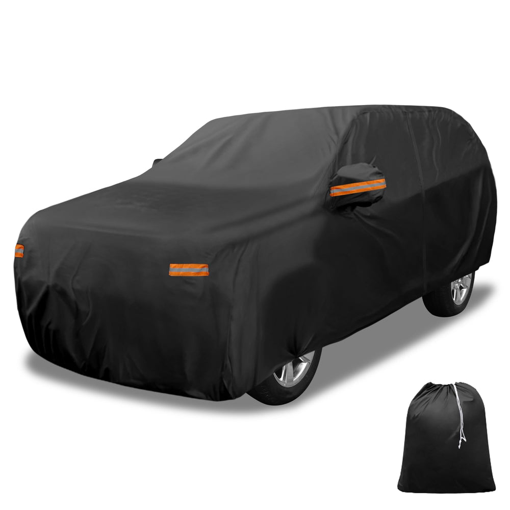 X AUTOHAUX car cover outdoors with left zipper for Ford Expedition protection.