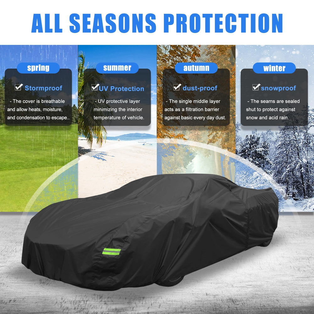 X AUTOHAUX Corvette C3 cover right view shields against rain