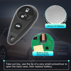 X AUTOHAUX CWTWB1U819 battery-included package photo for quick install