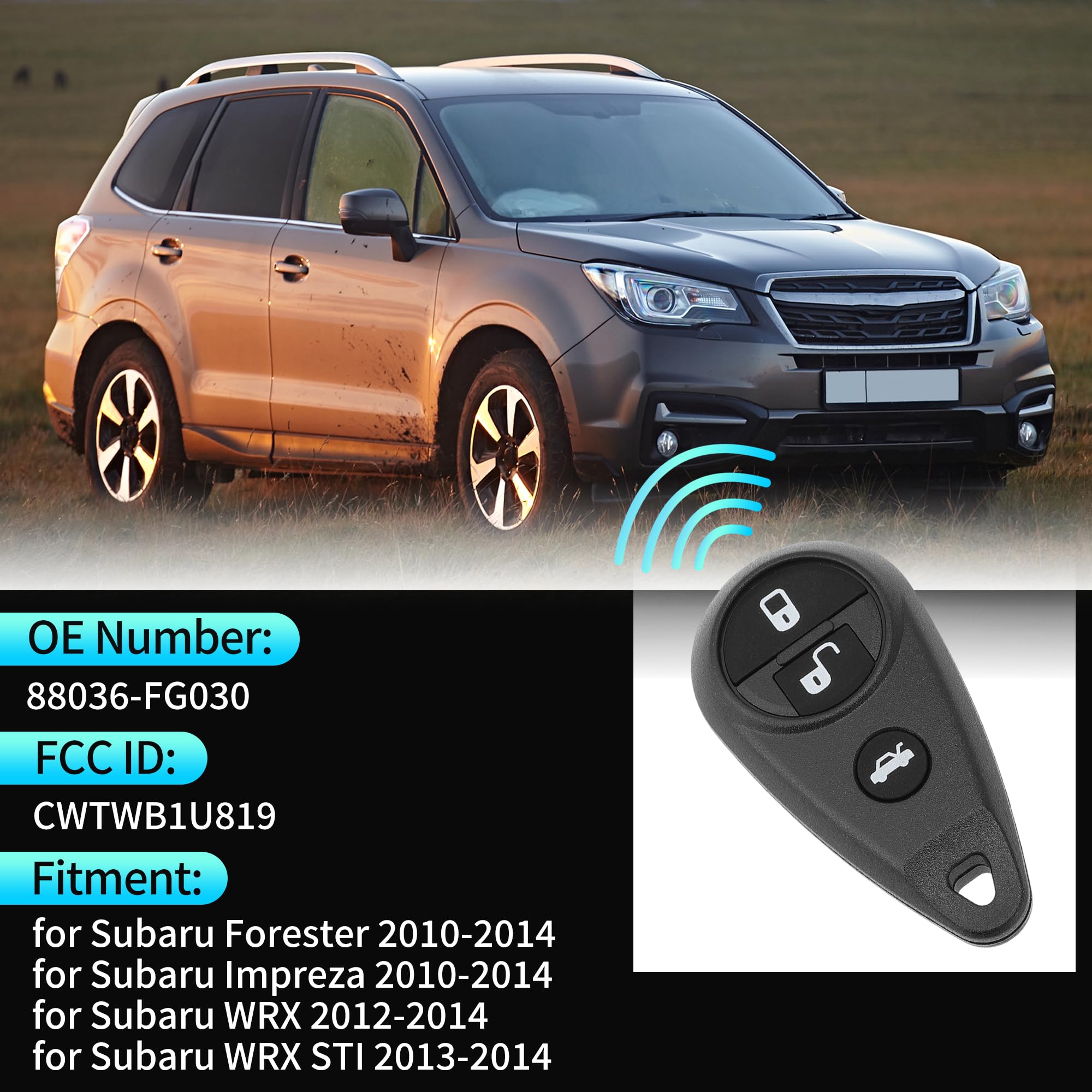 X AUTOHAUX CWTWB1U819 key fob interior shot ready for programming