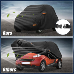 X AUTOHAUX driver door zipper on Fortwo cover for easy access