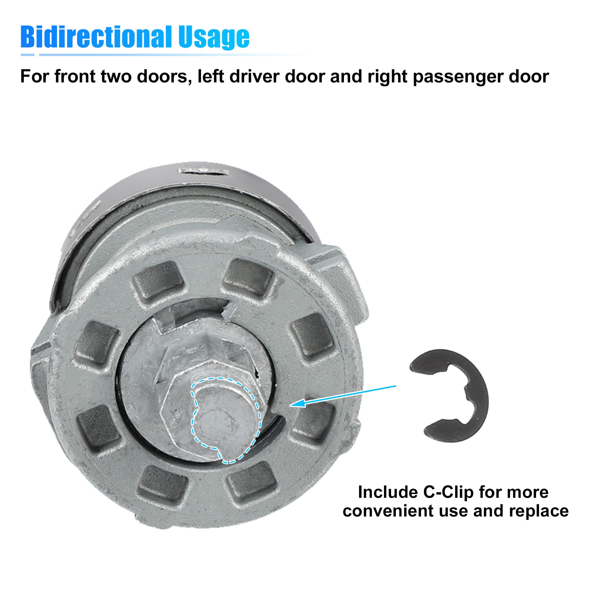 X AUTOHAUX rust-resistant door lock tumbler for longevity and reliable use.