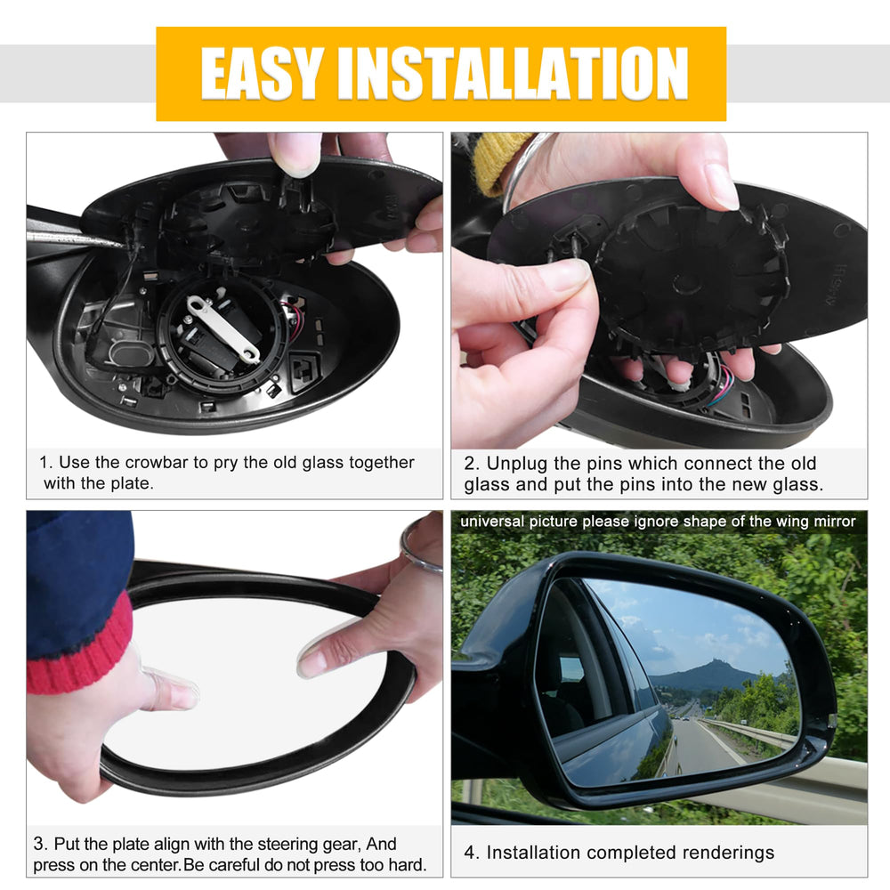 X AUTOHAUX easy-install rearview glass for Nissan Sentra 2020–2021, quick swap.