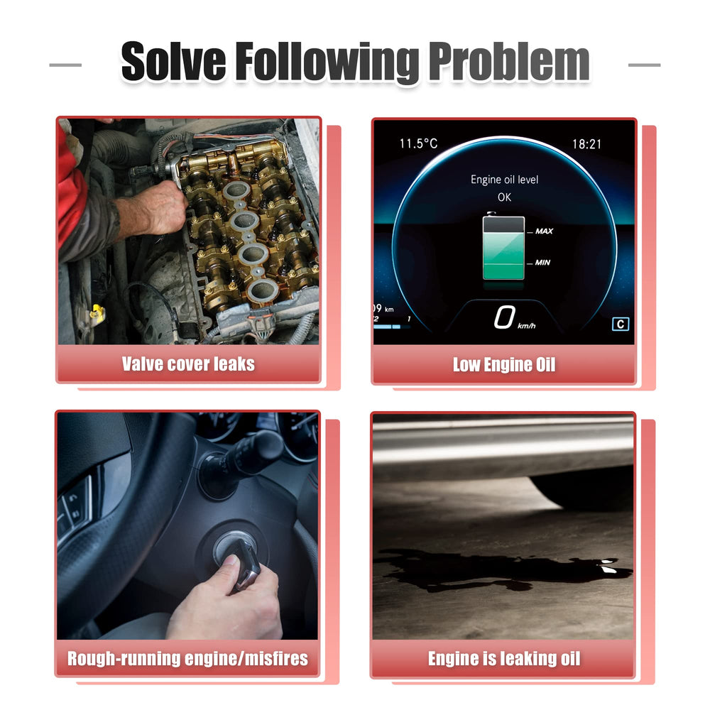 X AUTOHAUX gasket seal around engine camshaft area for reliable fit.