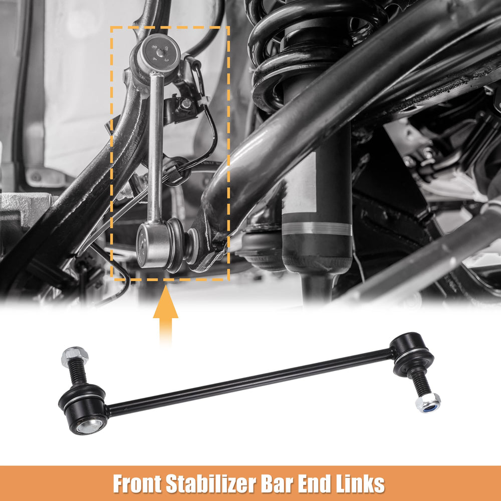 X AUTOHAUX Fiat 500X front sway bar links installed for improved stability.