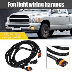 X AUTOHAUX fog light wiring harness right side for Dodge Ram 1500-5500; reliability improvement.