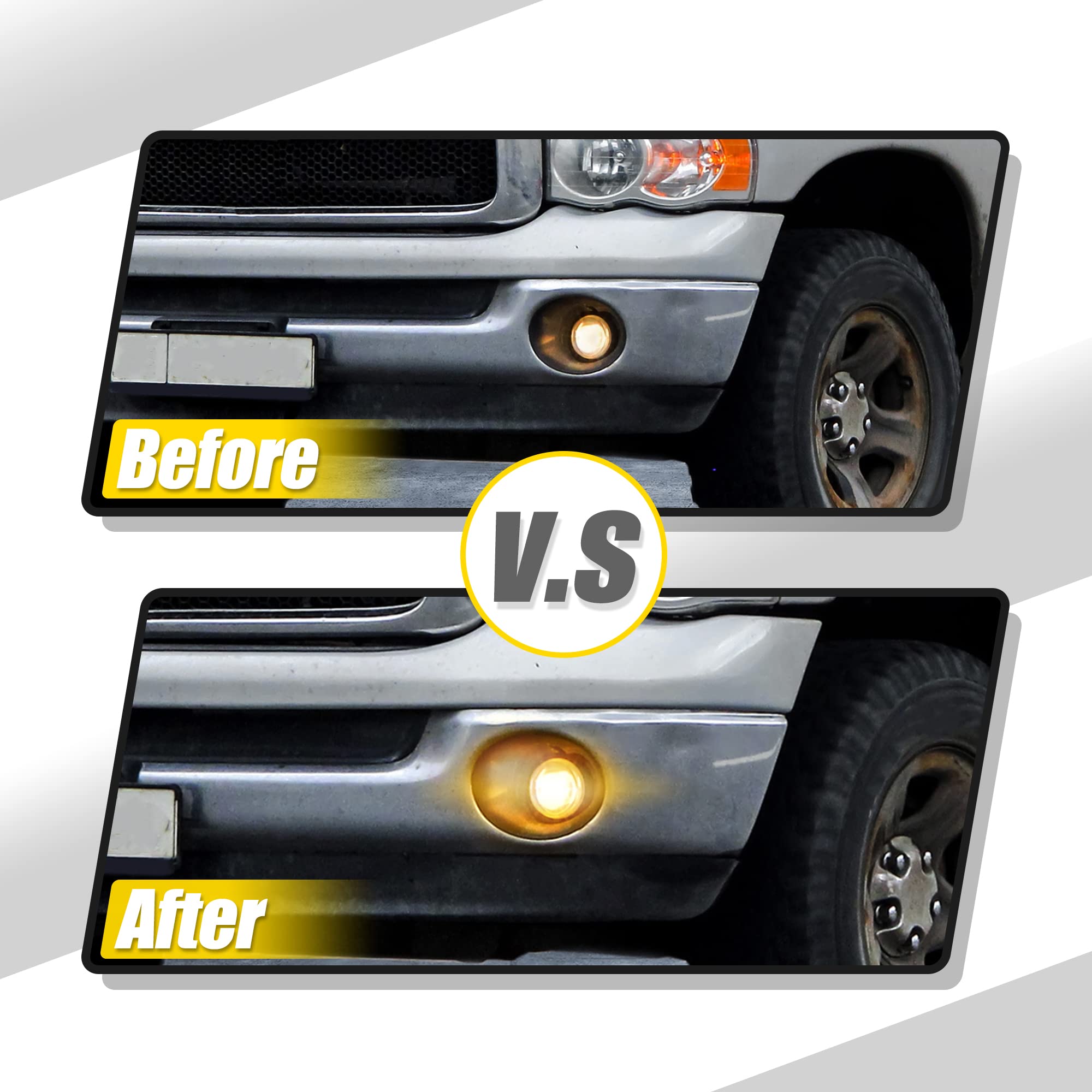 X AUTOHAUX waterproof and corrosion-resistant fog light harness in rugged truck setup.