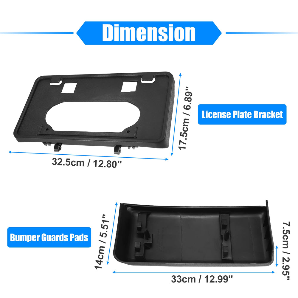 X AUTOHAUX Ford F-150 license plate bracket keeps plate secure