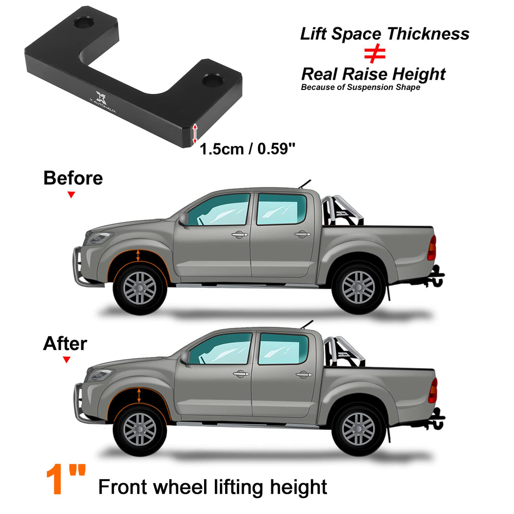 X AUTOHAUX front leveling spacer 1in for Tahoe front creates even ride height