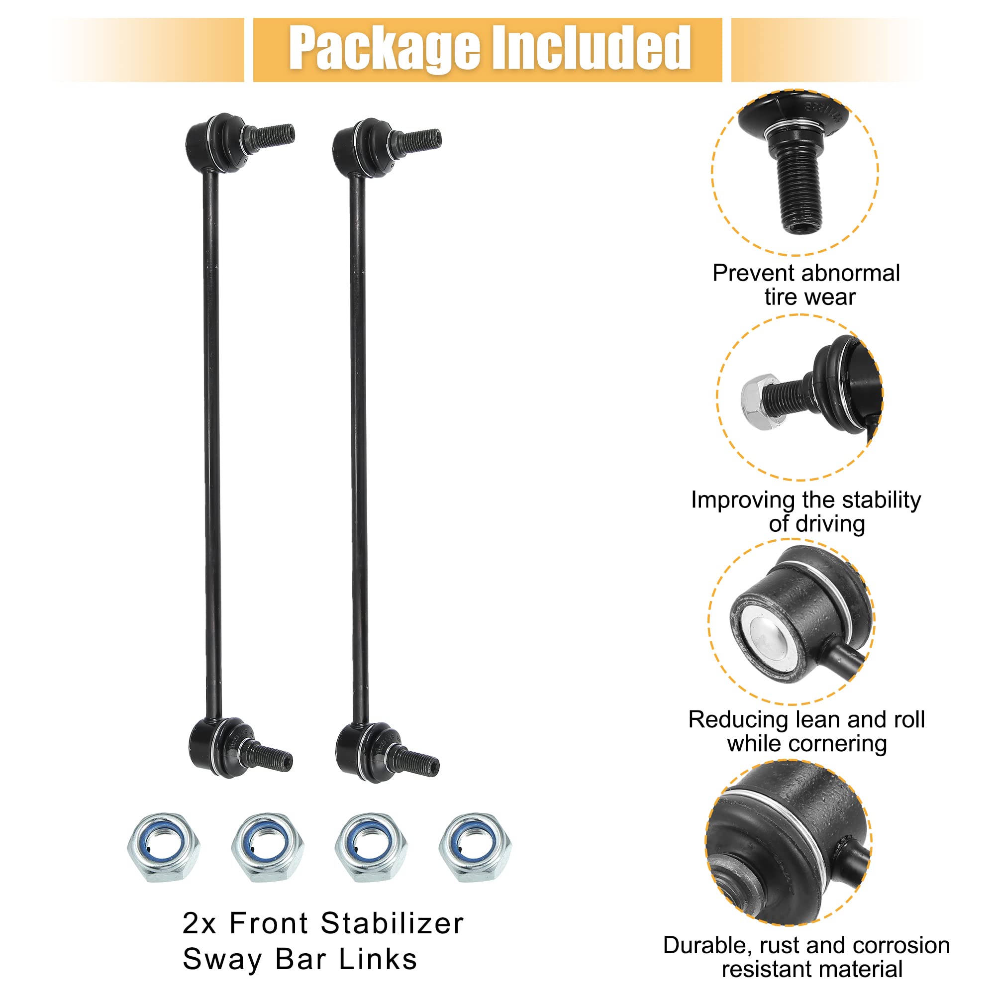 X AutoHaux packaged front sway bar links kit ready for replacement