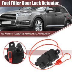 X AUTOHAUX fuel flap actuator side view highlights compact plug-and-play design.