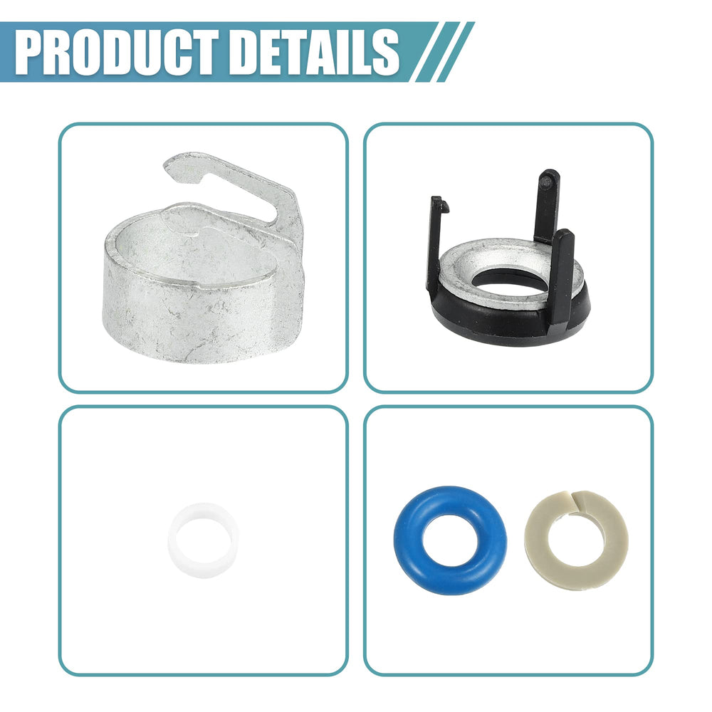 X AUTOHAUX injector caps shown as part of the complete kit ready for installation.